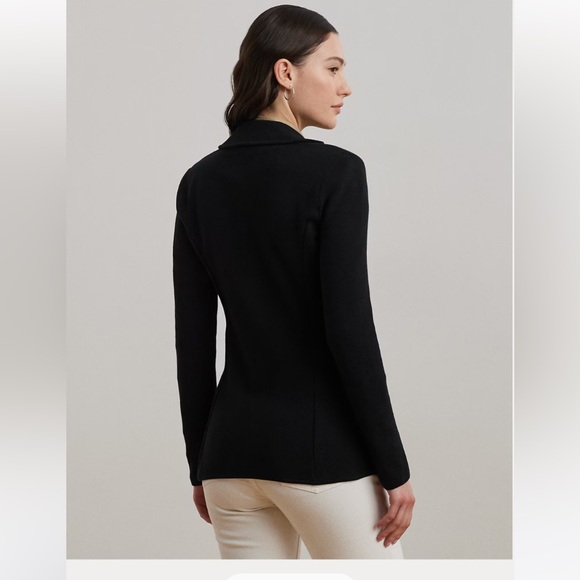 Lauren Ralph Lauren Cotton Blend Sweater Blazer NWT Size Large Classic - Picture 6 of 11